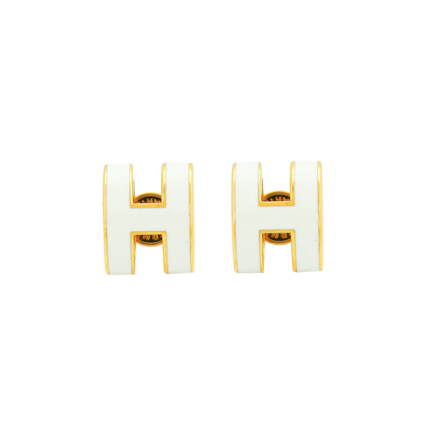H Stud Earrings
