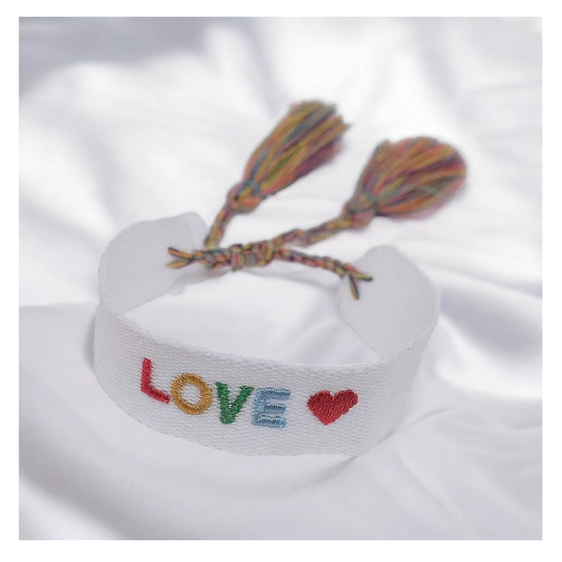 Embroidered Tassel Bracelets
