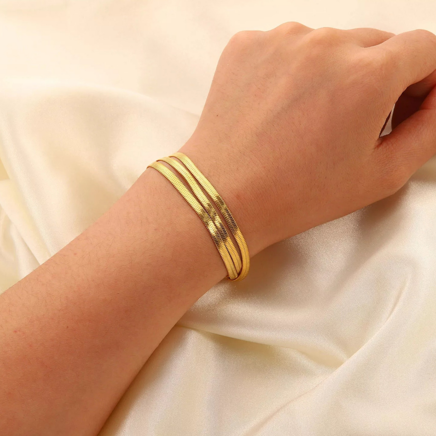 Herringbone Trio Bracelet