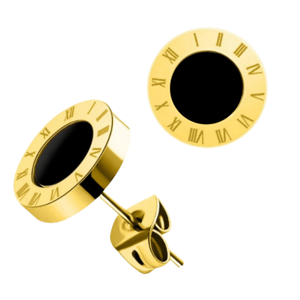 Roman Onyx Studs