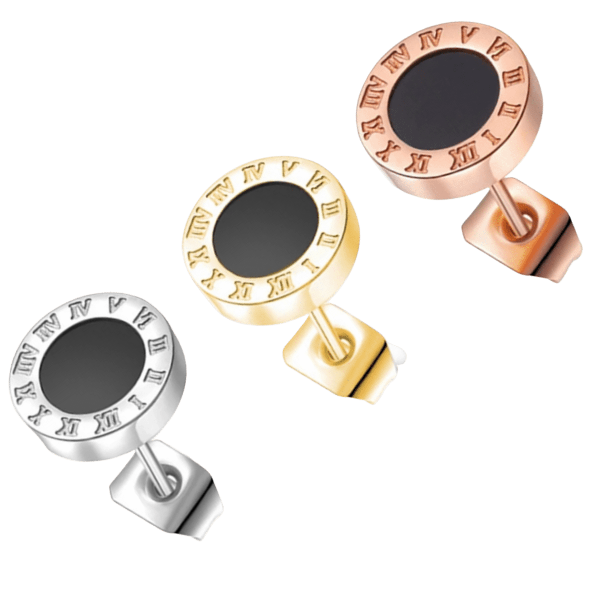 Roman Onyx Studs