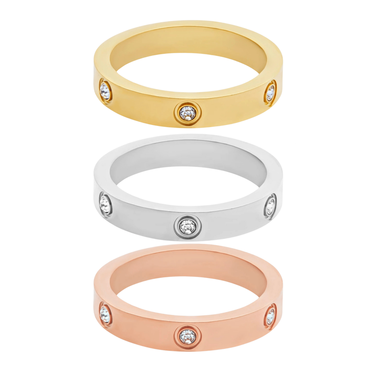 Bella Crystal Slim Ring