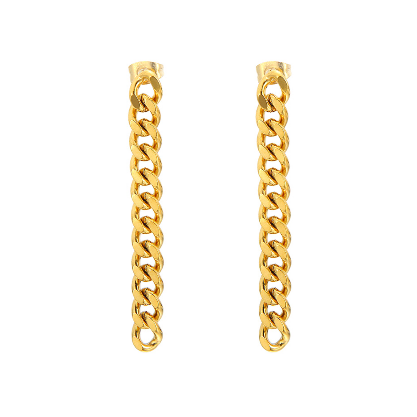 Cuban Curb Earrings