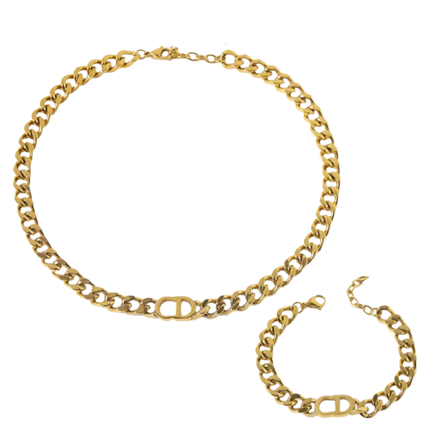 CD Cuban Link Necklace/Bracelet