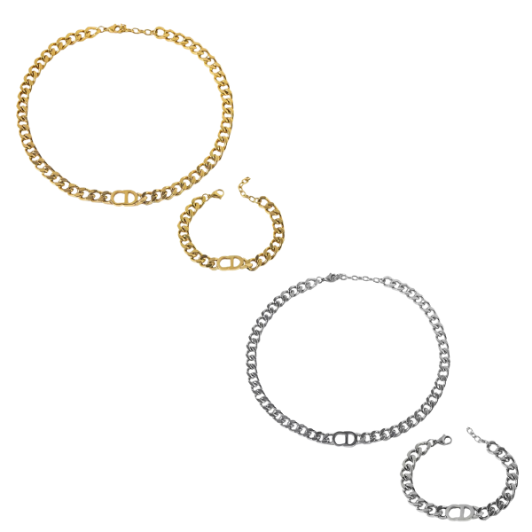 CD Cuban Link Necklace/Bracelet