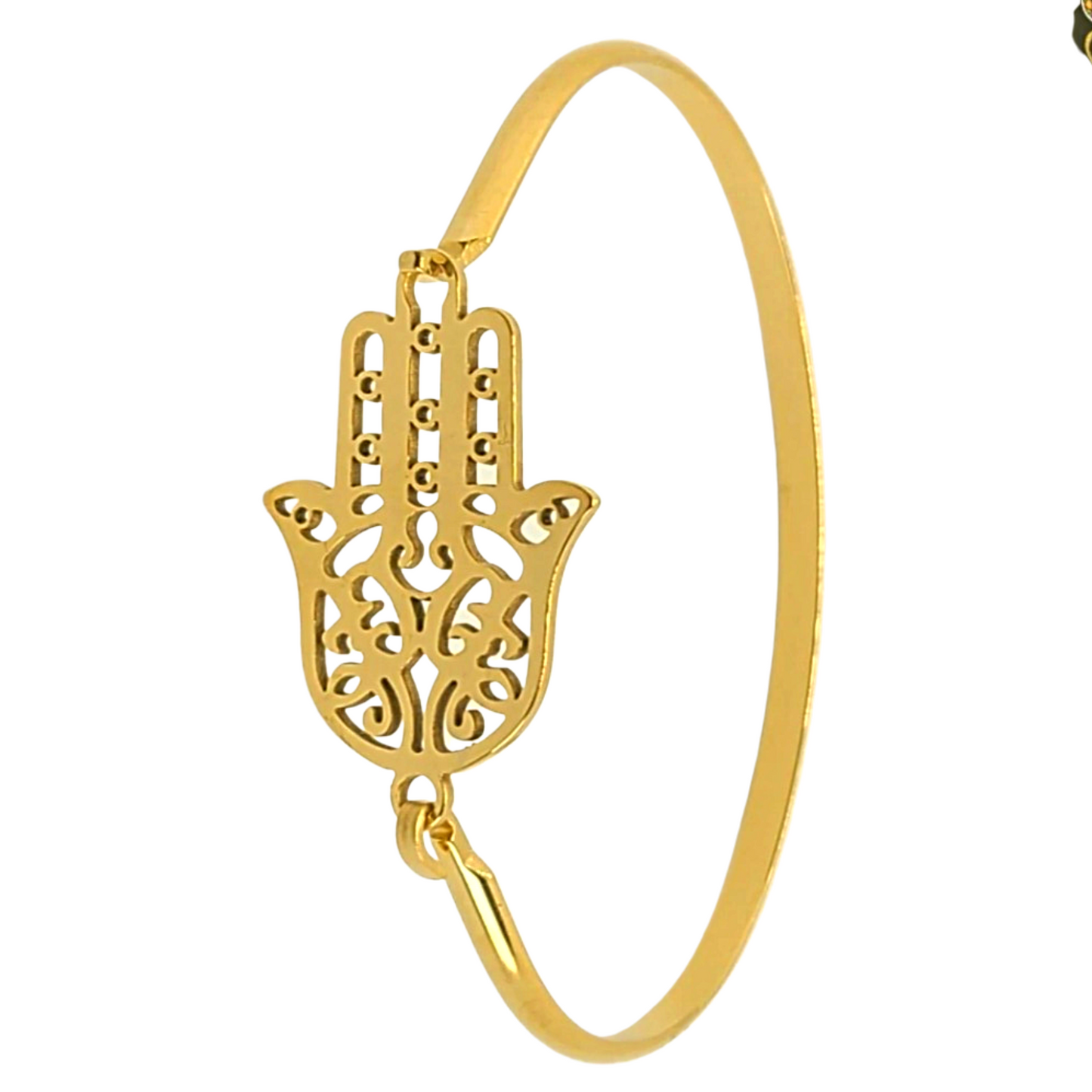 Hamsa Bangle Bracelet