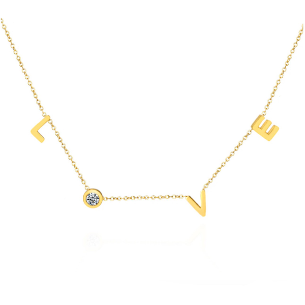 Love Zircon Necklace