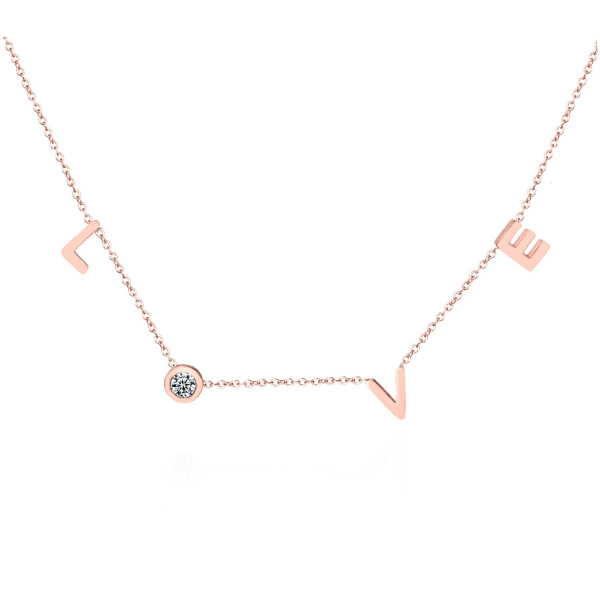 Love Zircon Necklace