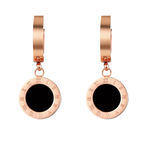 Roman Onyx Drop Earrings