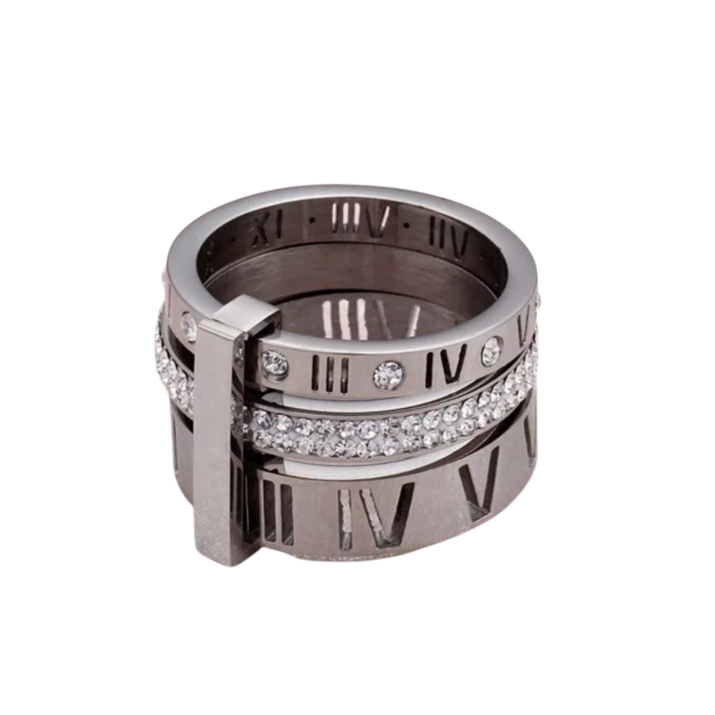 Roman Diamond Stack Ring