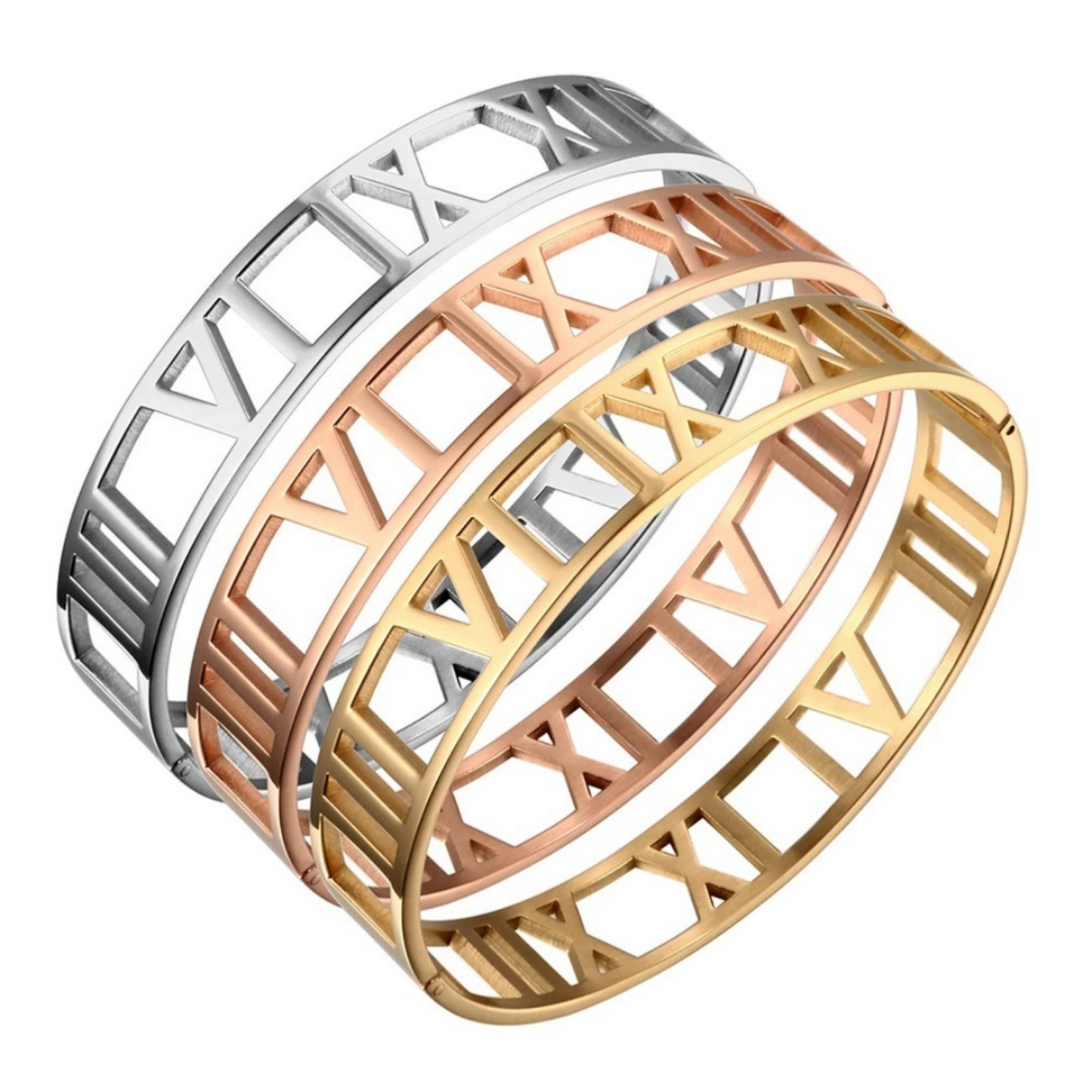 Roman Cut-Out Wide Bangle