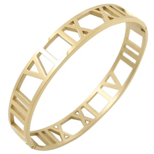 Roman Cut-Out Wide Bangle