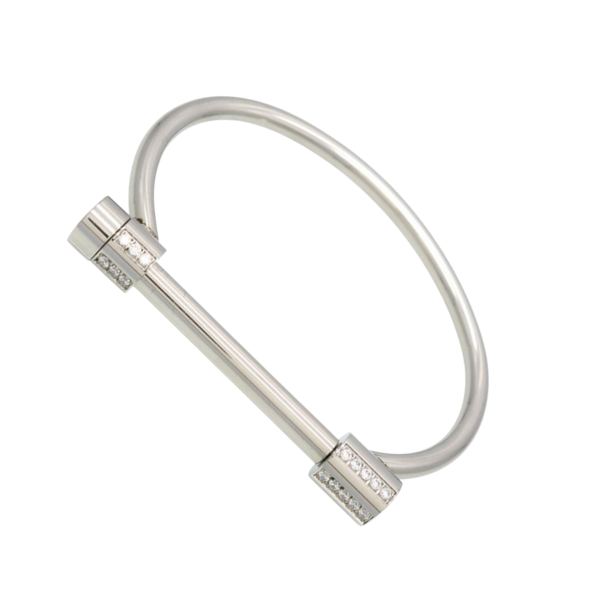 Screw Crystal Bangle