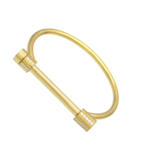 Screw Crystal Bangle