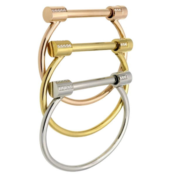 Screw Crystal Bangle