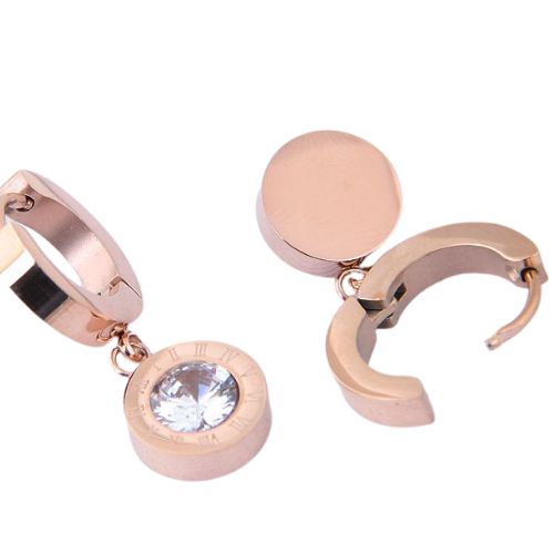 Roman Drop Diamond Earrings