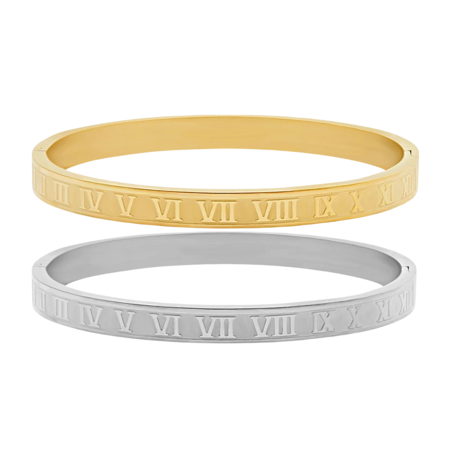 Roman Numeral Classic Bangle