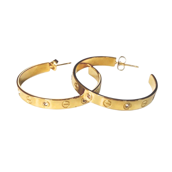 Bella Duo Large Hoops