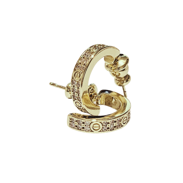 Bella Pavé Mini Hoops