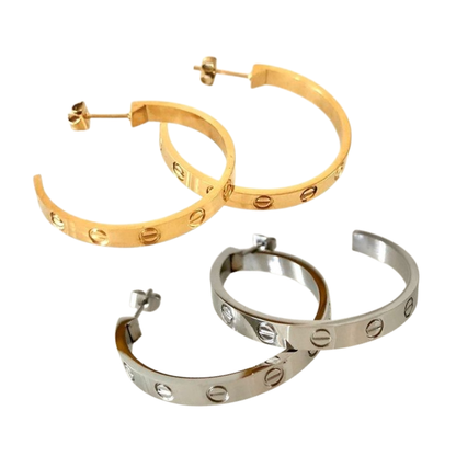 Bella Chuncky Large Hoops