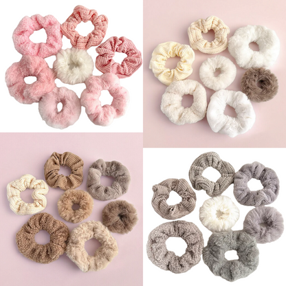 Fluffy Scrunchie Set