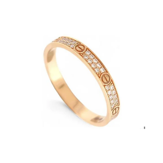 Bella Pavé Rose Gold Ring