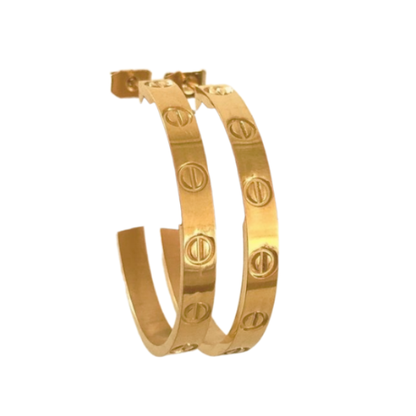 Bella Chuncky Large Hoops