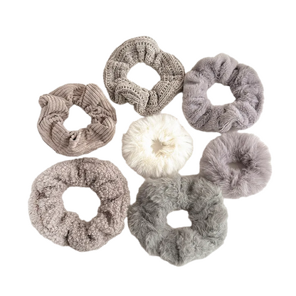 Fluffy Scrunchie Set