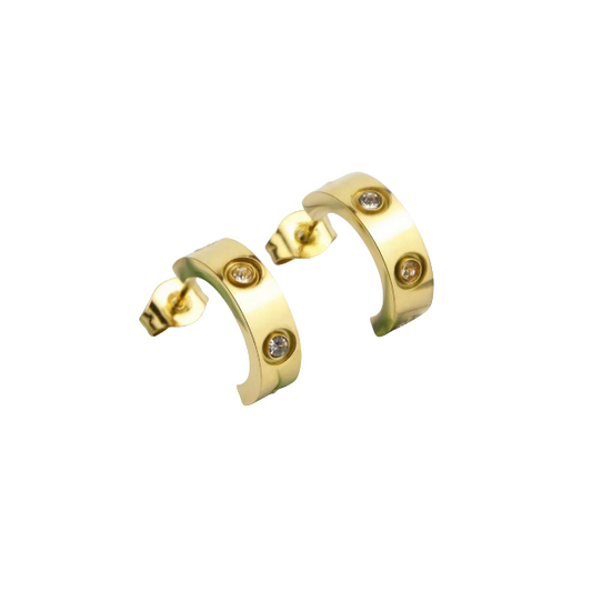 Bella Crystal Mini Hoops