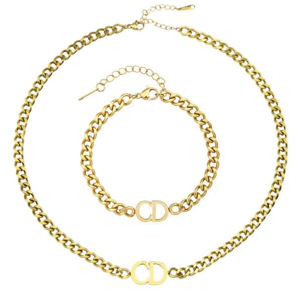 CD Cuban Link Necklace/Bracelet