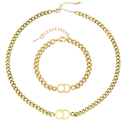 CD Cuban Link Necklace/Bracelet