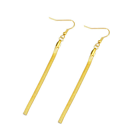 Citlaly Herringbone Hook Earrings