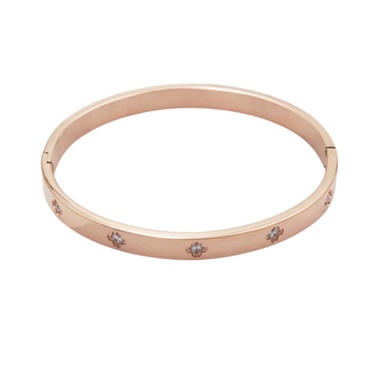 Clover Crystal Bangle