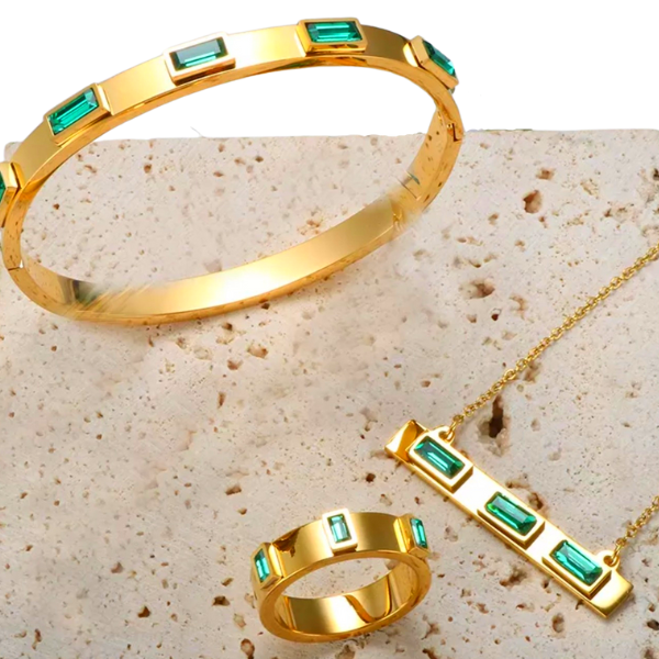 Emerald Baguette Jewelry