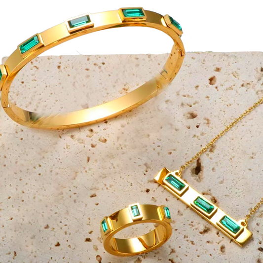 Emerald Baguette Jewelry