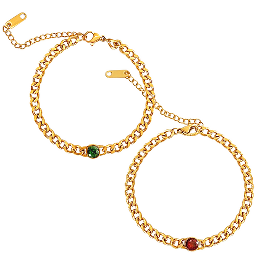 Emerald & Ruby Bracelets