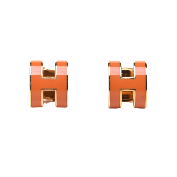 H Stud Earrings