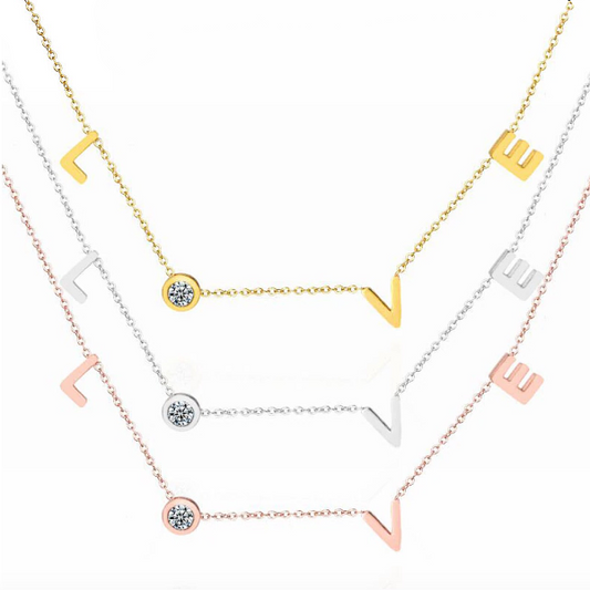 Love Zircon Necklace