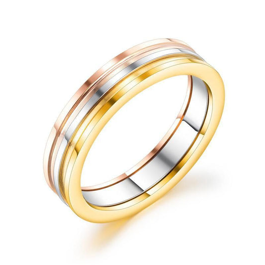 Trisha Tri-Color Ring